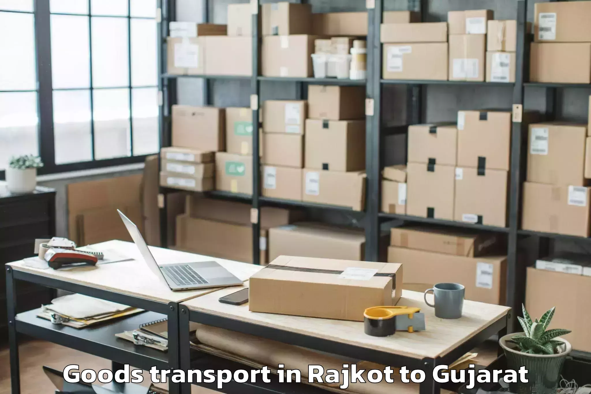 Professional Rajkot to Sihor Goods Transport